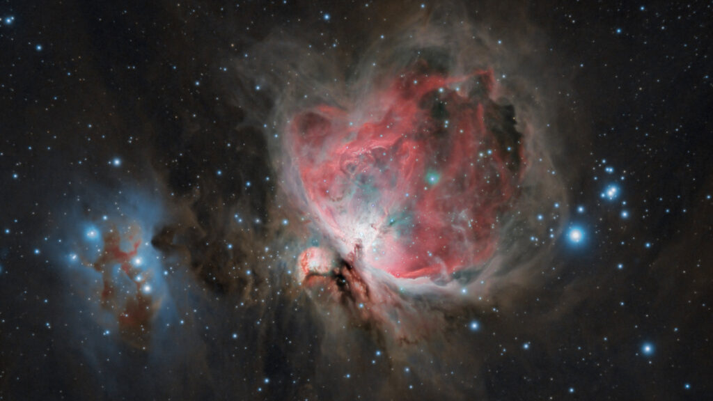 nebulose di orione m42 e running man